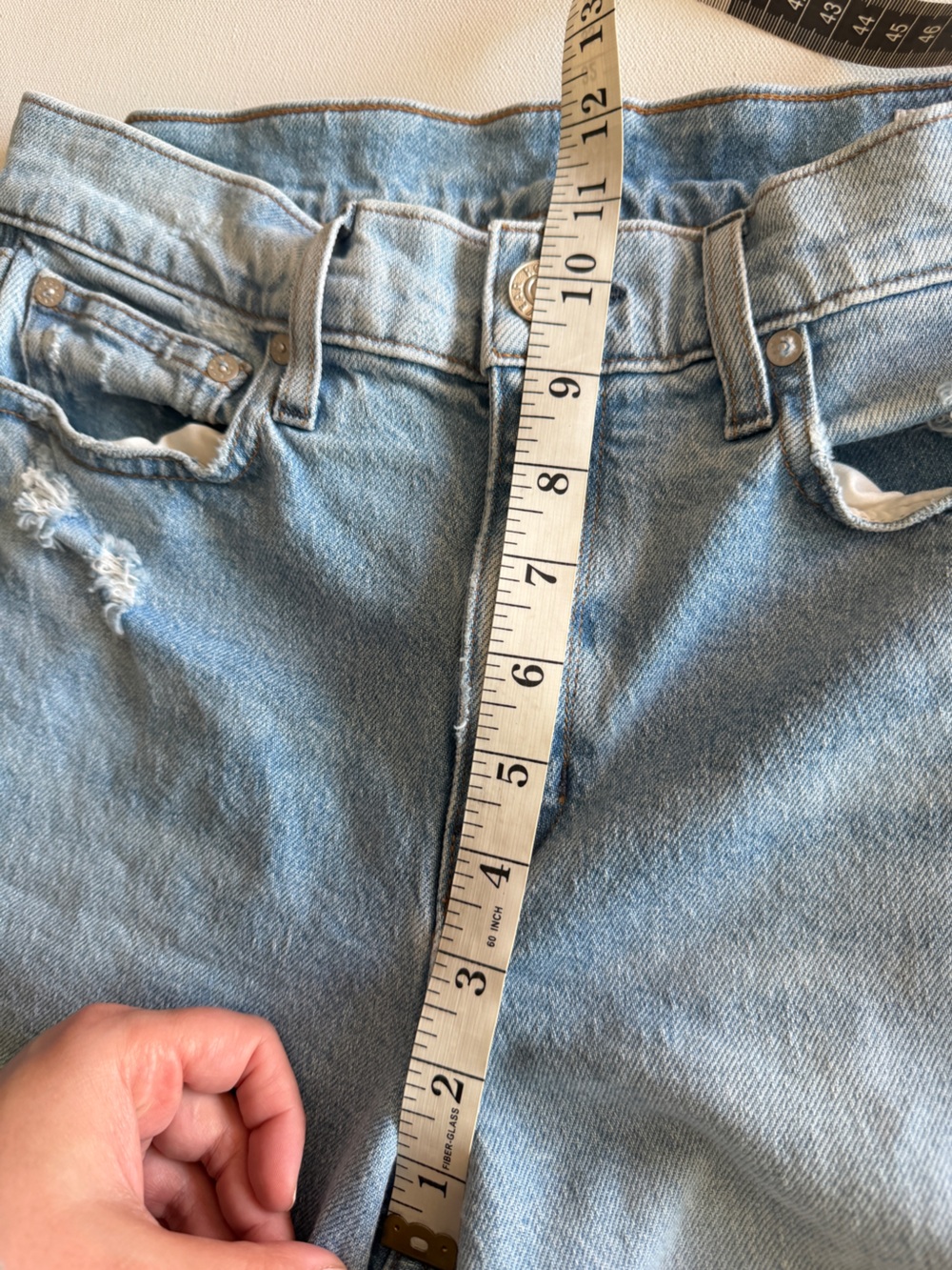 AYR The Secret Sauce Jeans Heirloom Light Blue Wash 29S Relaxed Straight Denim - Picture 10 of 14
